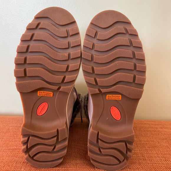 New WOT Lugz Empire Hi Fur Womens Boots Dusty Rose Pink Combat Moto Boots LaceUp - Picture 14 of 14